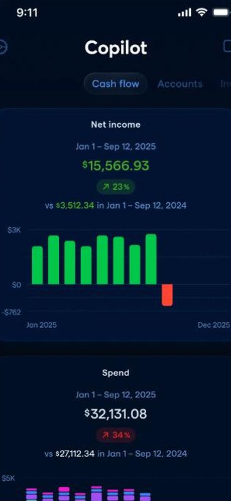 Copilot Money iOS app