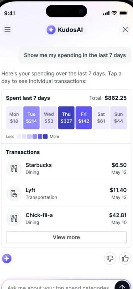 Kudos iOS app