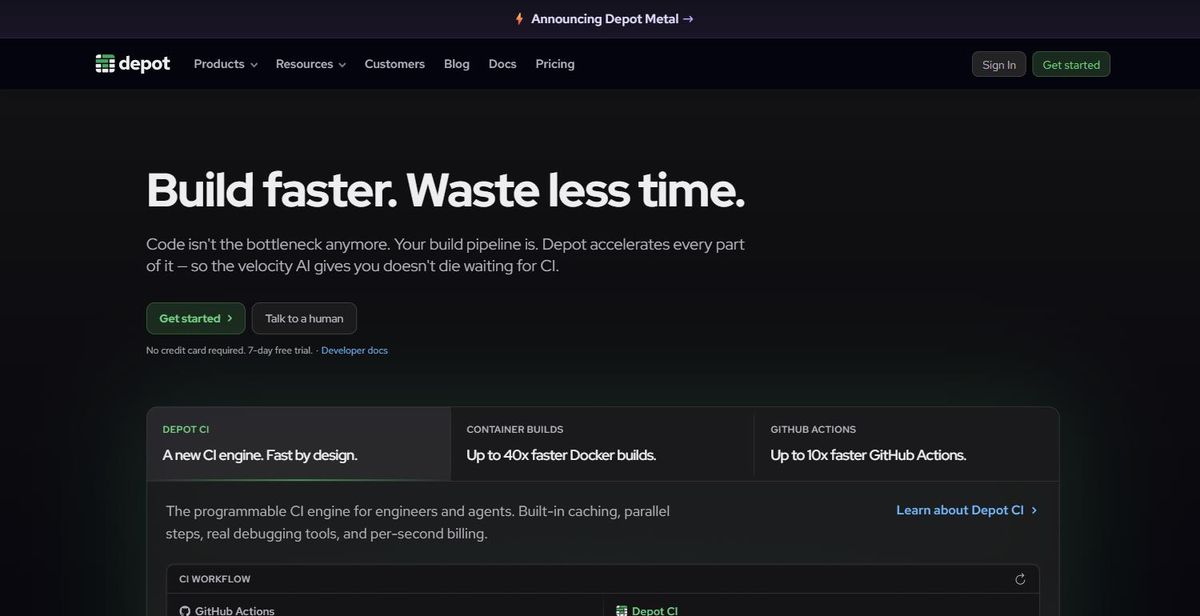 Depot product site