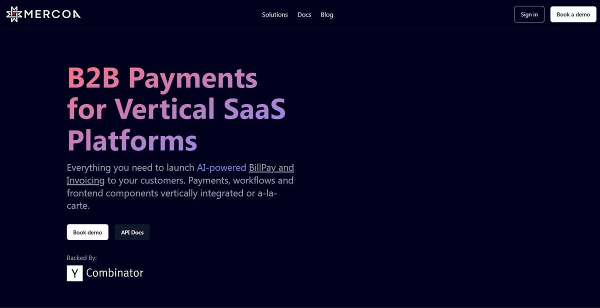 Mercoa product site